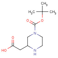 183591-72-2 3-Carboxymethyl-piperazine-1-carboxylic acid tert-butyl ester chemical structure