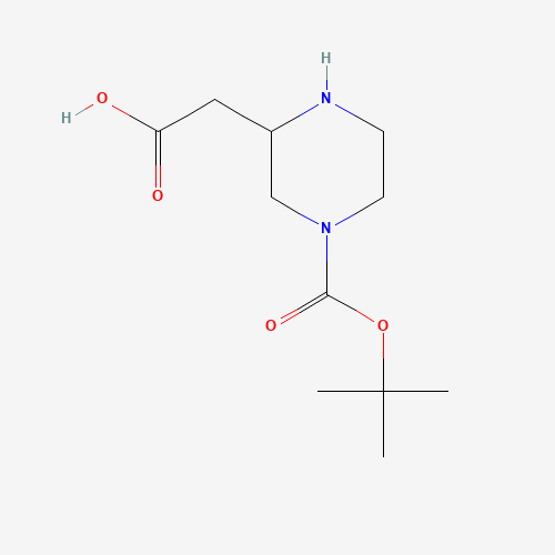 183591-72-2 3-Carboxymethyl-piperazine-1-carboxylic acid tert-butyl ester chemical structure