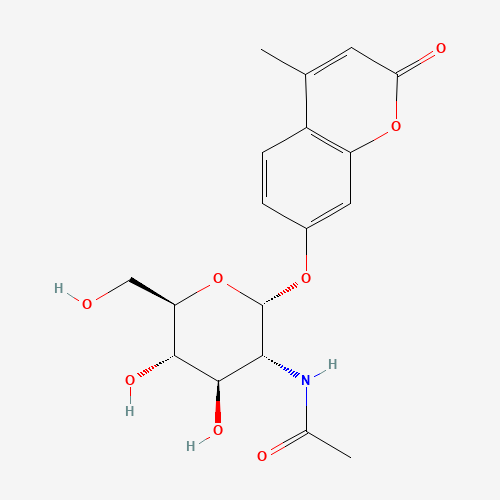 80265-04-9 4-Methylumbelliferyl-2-acetamido-2-deoxy-alpha-D-glucopyranoside chemical structure
