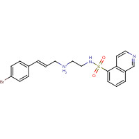 127243-85-0 N-[2-[p-Bromocinnamylamino]ethyl]-5-isoquinolinesulfonmide chemical structure