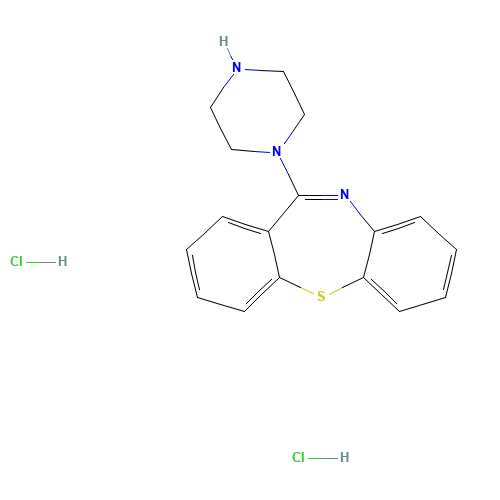 111974-74-4 11-Piperazinodibenzo[b,f][1,4]thiazepine dihydrochloride chemical structure