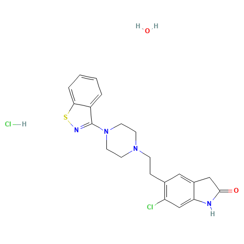 138982-67-9 Ziprasidone hydrochloride monohydrate chemical structure