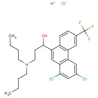 36167-63-2 Halofantrine hydrochloride chemical structure