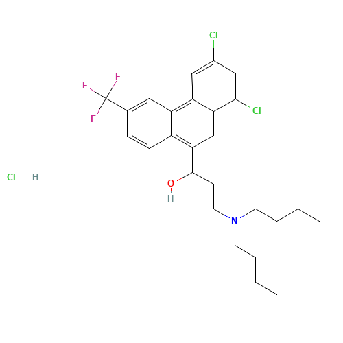36167-63-2 Halofantrine hydrochloride chemical structure
