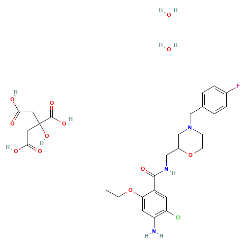 156925-25-6 Mosapride citrate dihydrate chemical structure
