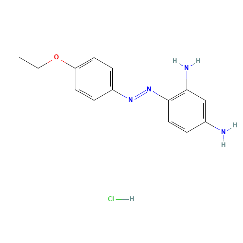 2313-87-3 4-(4-Ethoxyphenylazo)-m-phenylenediamine monohydrochloride chemical structure