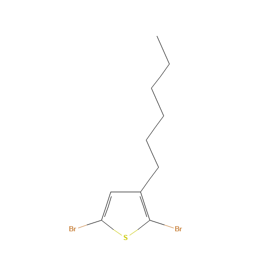 116971-11-0 2,5-Dibromo-3-hexylthiophene chemical structure
