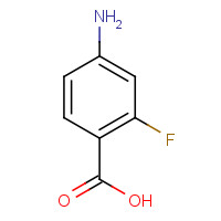 446-31-1 4-Amino-2-fluorobenzoic acid chemical structure
