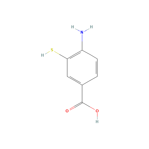14543-45-4 4-Amino-3-mercaptobenzoic acid chemical structure