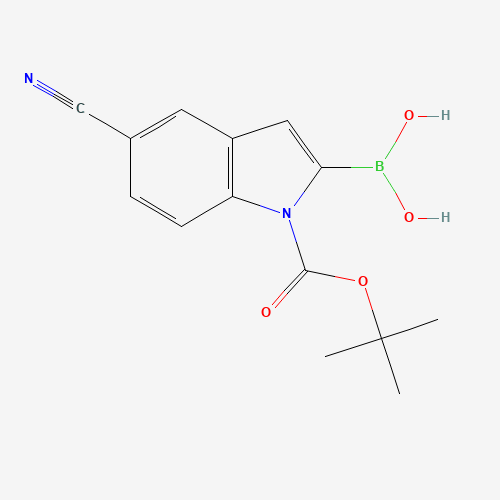 475102-15-9 1-Boc-5-cyano-1H-indole-2-boronic acid chemical structure