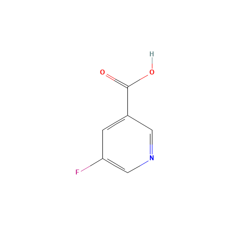 402-66-4 5-Fluoronicotinic acid chemical structure