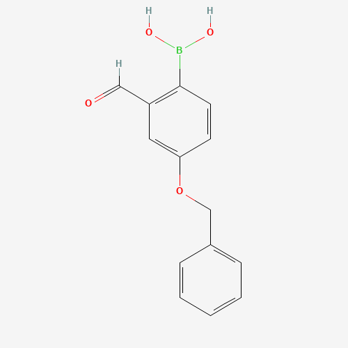 139962-97-3 (4-Benzyloxy-2-formyl)phenylboronic acid chemical structure