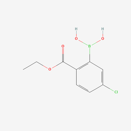 871329-55-4 5-Chloro-2-(ethoxycarbonyl)phenylboronic acid chemical structure