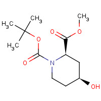 321744-26-7 (2R,4S)-N-Boc-4-hydroxypiperidine-2-carboxylic acid methyl ester chemical structure