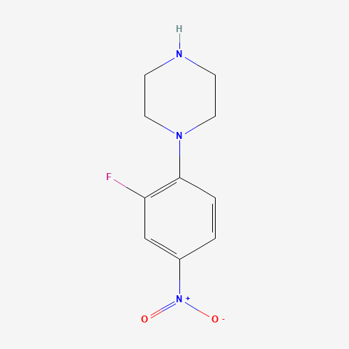154590-33-7 1-(2-Fluoro-4-nitrophenyl)piperazine chemical structure