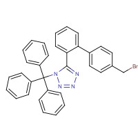 124750-51-2 N-Triphenylmethyl-5-(4-bromomethylbiphenyl-2-yl) tetrazole chemical structure