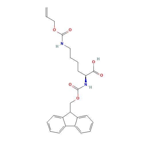 146982-27-6 Fmoc-lys(alloc)-OH chemical structure