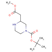 183742-33-8 N-4-Boc-2-piperazineacetic acid methyl ester chemical structure