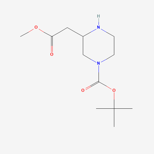 183742-33-8 N-4-Boc-2-piperazineacetic acid methyl ester chemical structure