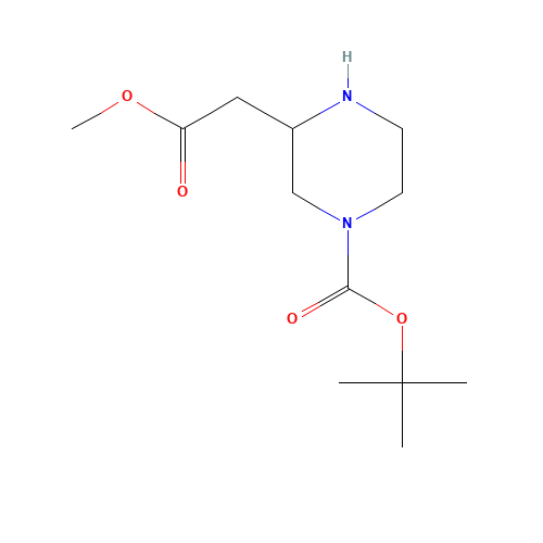183742-33-8 N-4-Boc-2-piperazineacetic acid methyl ester chemical structure