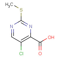 61727-33-1 5-Chloro-2-(methylthio)pyrimidine-4-carboxylic acid chemical structure