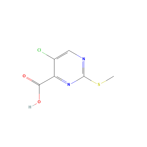 61727-33-1 5-Chloro-2-(methylthio)pyrimidine-4-carboxylic acid chemical structure