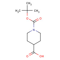 84358-13-4 1-(tert-Butoxycarbonyl)piperidine-4-carboxylic acid chemical structure