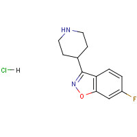 84163-13-3 6-Fluoro-3-(4-piperidinyl)-1,2-benzisoxazole chemical structure