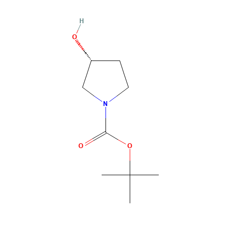 109431-87-0 (R)-1-N-Boc-3-hydroxypyrrolidine chemical structure