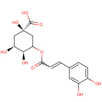 327-97-9 3-(3,4-Dihydroxycinnamoyl)quinic acid chemical structure