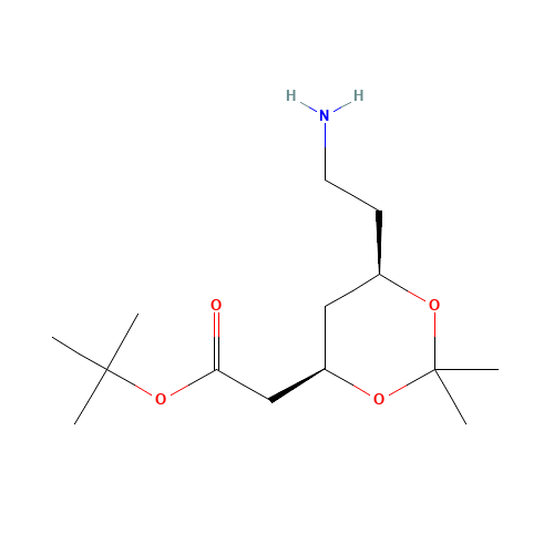 125995-13-3 (4R,6R)-tert-Butyl-6-(2-aminoethyl)-2,2-dimethyl-1,3-dioxane-4-acetate chemical structure
