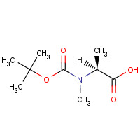 16948-16-6 Boc-N-Me-Ala-OH chemical structure
