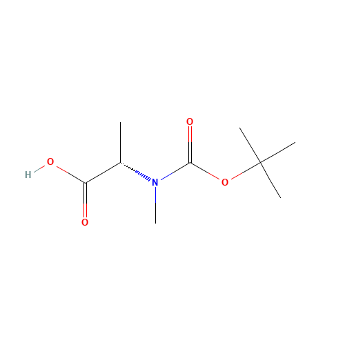 16948-16-6 Boc-N-Me-Ala-OH chemical structure