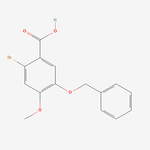 24958-42-7 2-Bromo-4-methoxy-5-(benzyloxy)benzoic acid chemical structure