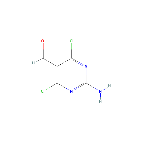 5604-46-6 2-Amino-4,6-dichloropyrimidine-5-carbaldehyde chemical structure