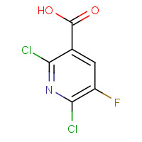 82671-06-5 2,6-Dichloro-5-fluoronicotinic acid chemical structure