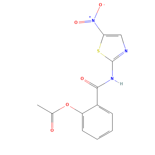 55981-09-4 Nitazoxanide chemical structure