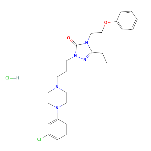 82752-99-6 Nefazodone hydrochloride chemical structure