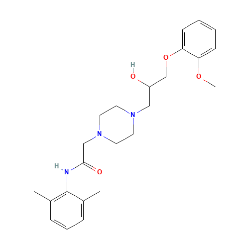 95635-55-5 Ranolazine chemical structure