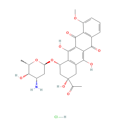 23541-50-6 Daunorubicin hydrochloride chemical structure