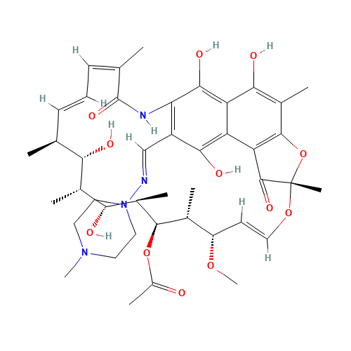 13292-46-1 Rifampicin chemical structure