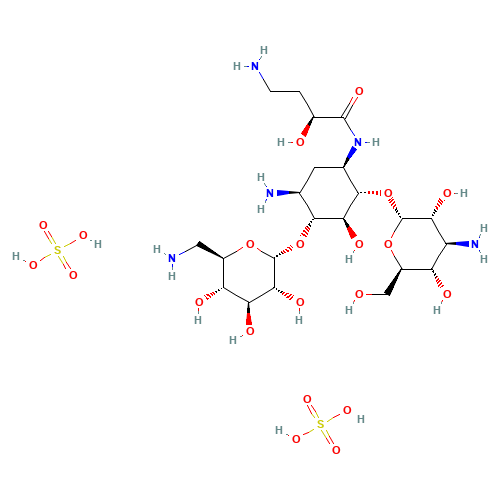 39831-55-5 Amikacin sulfate chemical structure