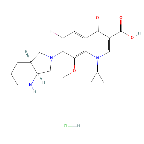 186826-86-8 Moxifloxacin hydrochloride chemical structure