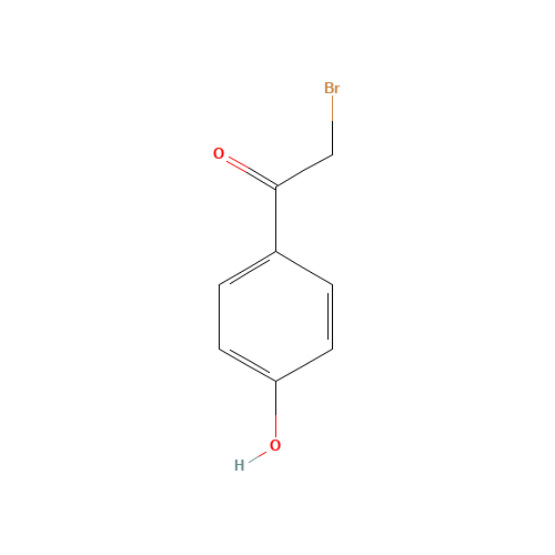 2491-38-5 2-Bromo-4-hydroxyacetophenone chemical structure