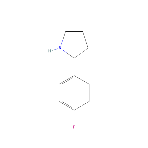 72216-06-9 2-(4-fluorophenyl)pyrrolidine chemical structure