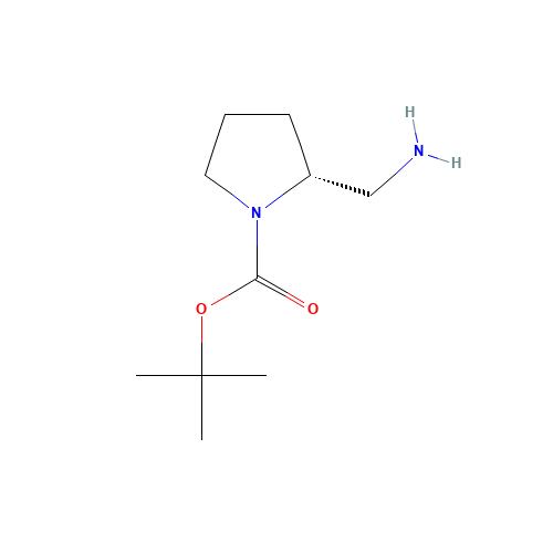 259537-92-3 (R)-1-Boc-2-(aminomethyl)pyrrolidine chemical structure