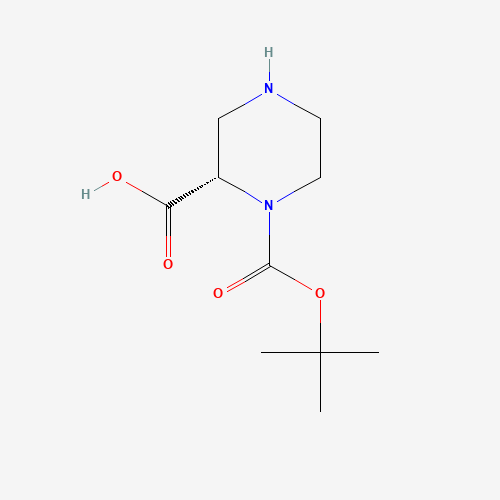 159532-59-9 (S)-1-Boc-piperazine-2-carboxylic acid chemical structure