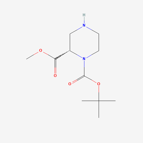 796096-64-5 (S)-1-N-Boc-piperazine-2-carboxylic acid methyl ester chemical structure
