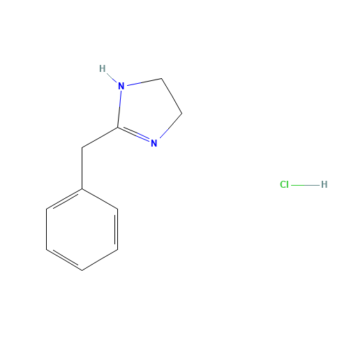 59-97-2 2-benzyl-4,5-dihydro-1H-imidazole hydrochloride chemical structure