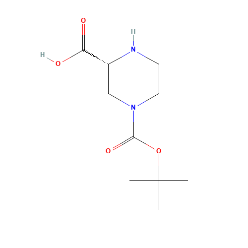 192330-11-3 (R)-1-Boc-piperazine-3-carboxylic acid chemical structure